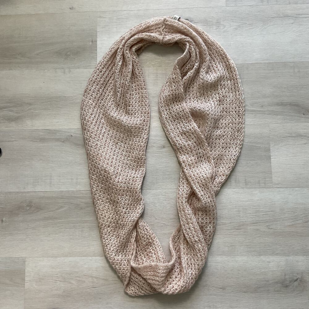 Cotton On Womens Infinity Knit Scarf Beige 40in long